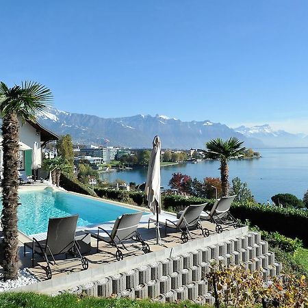 Corseaux Beach Rooms-Riviera Beach Apartments Vevey Bagian luar foto