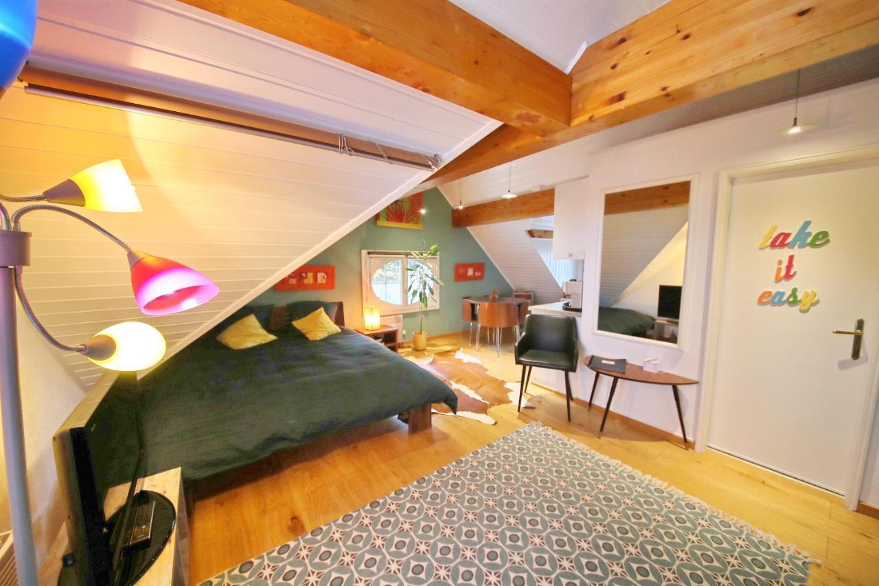 Corseaux Beach Rooms-Riviera Beach Apartments Vevey Bagian luar foto
