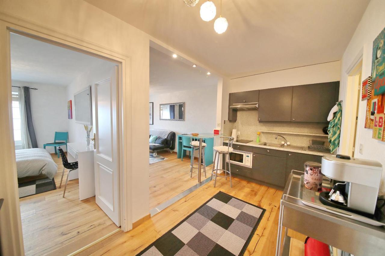 Corseaux Beach Rooms-Riviera Beach Apartments Vevey Bagian luar foto