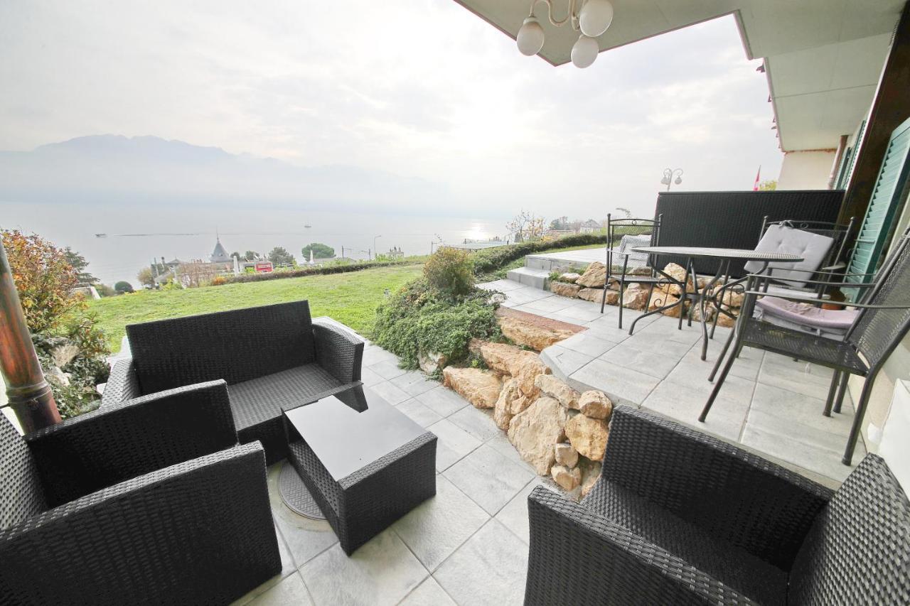 Corseaux Beach Rooms-Riviera Beach Apartments Vevey Bagian luar foto