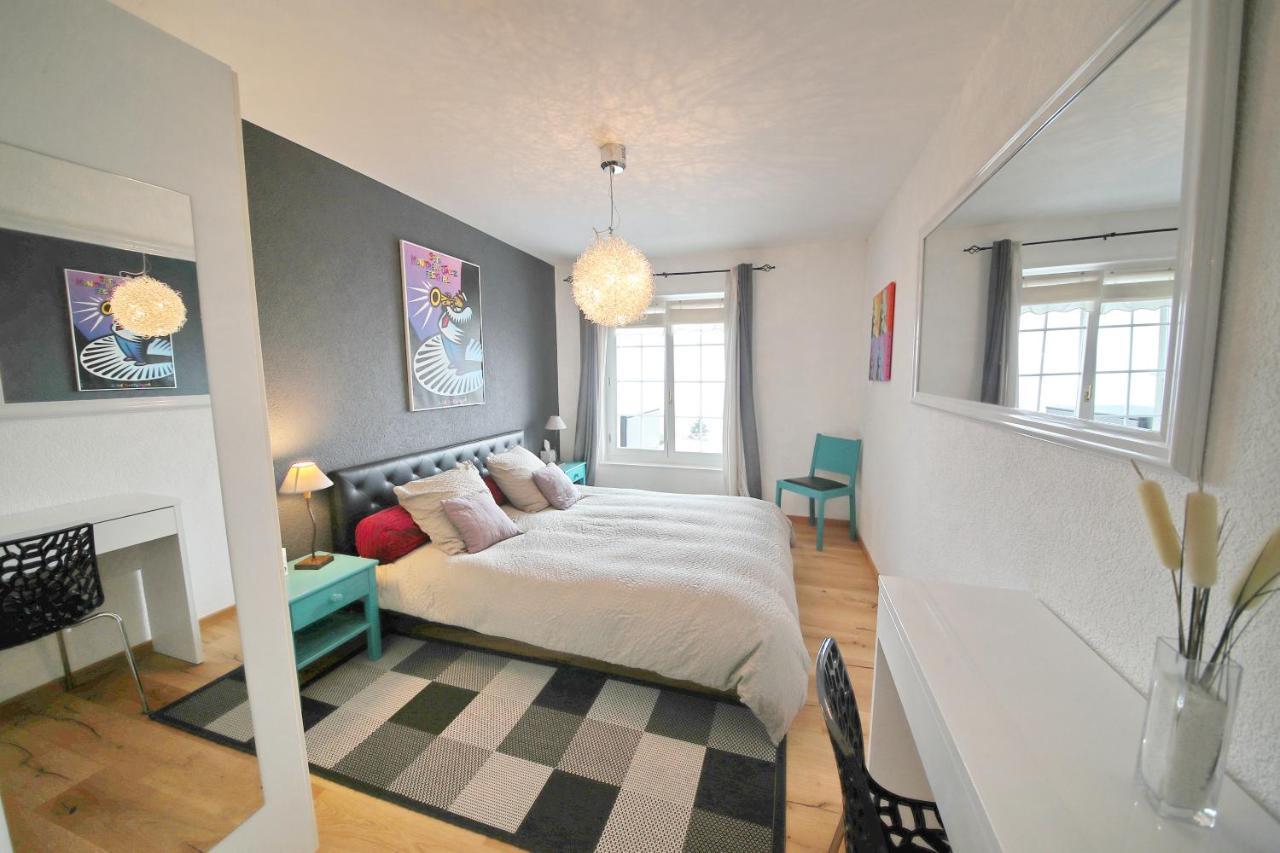Corseaux Beach Rooms-Riviera Beach Apartments Vevey Bagian luar foto