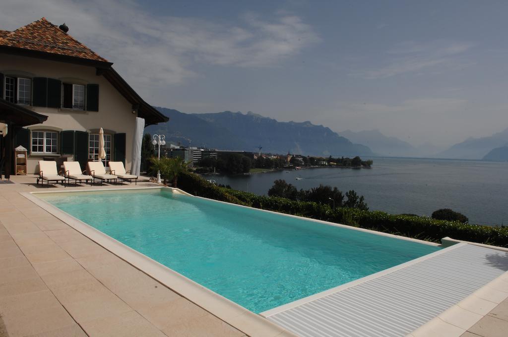 Corseaux Beach Rooms-Riviera Beach Apartments Vevey Bagian luar foto