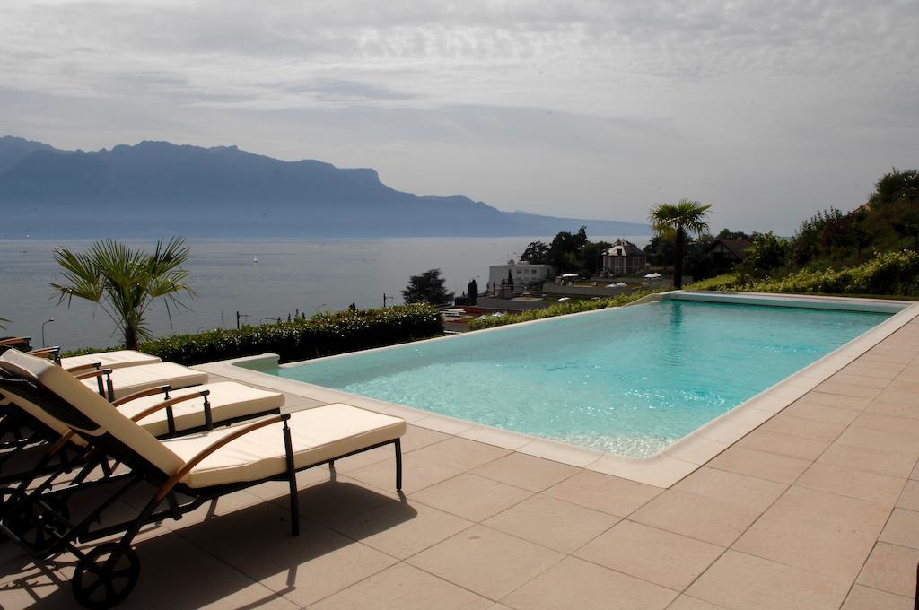 Corseaux Beach Rooms-Riviera Beach Apartments Vevey Bagian luar foto