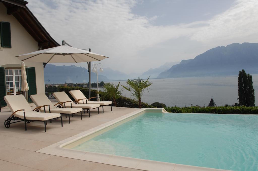 Corseaux Beach Rooms-Riviera Beach Apartments Vevey Bagian luar foto